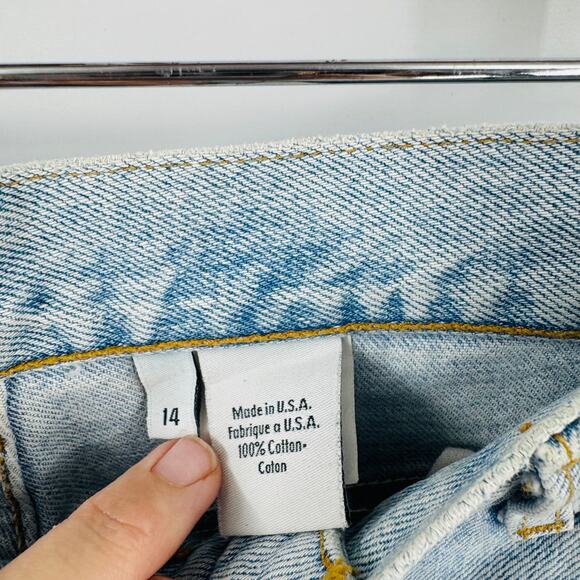 Vintage Calvin Klein Jeans Made in USA 100% Cotton High Rise Tapered Size 14 - Picture 3 of 12